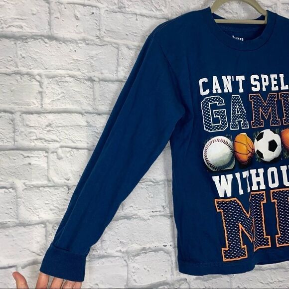 Urban pipeline essential longsleeve graphic print sports tee blue sz medium boy - Picture 2 of 4